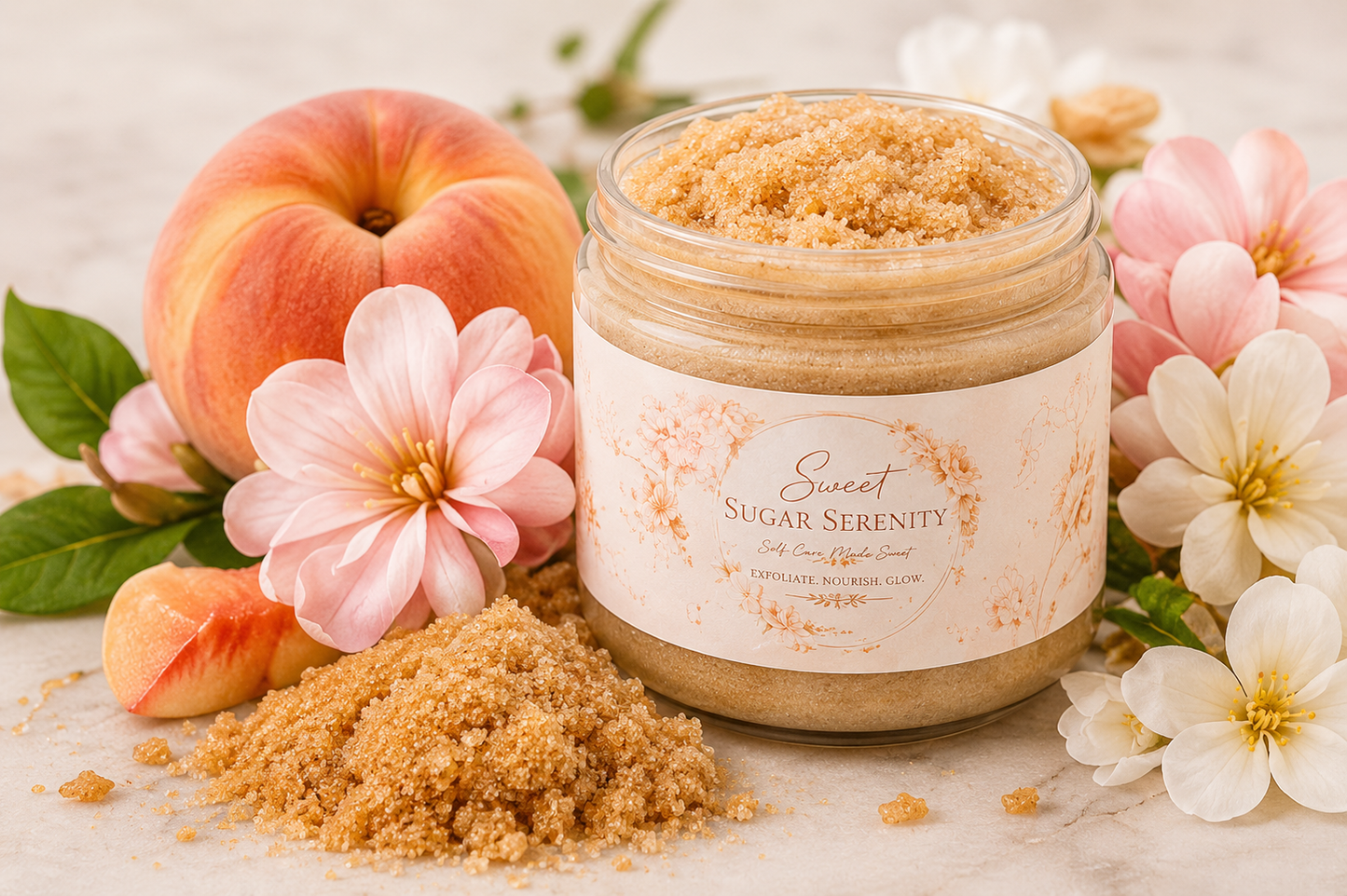 Magnolia Peach Scrub